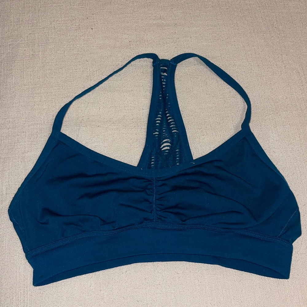 Pink sports bra